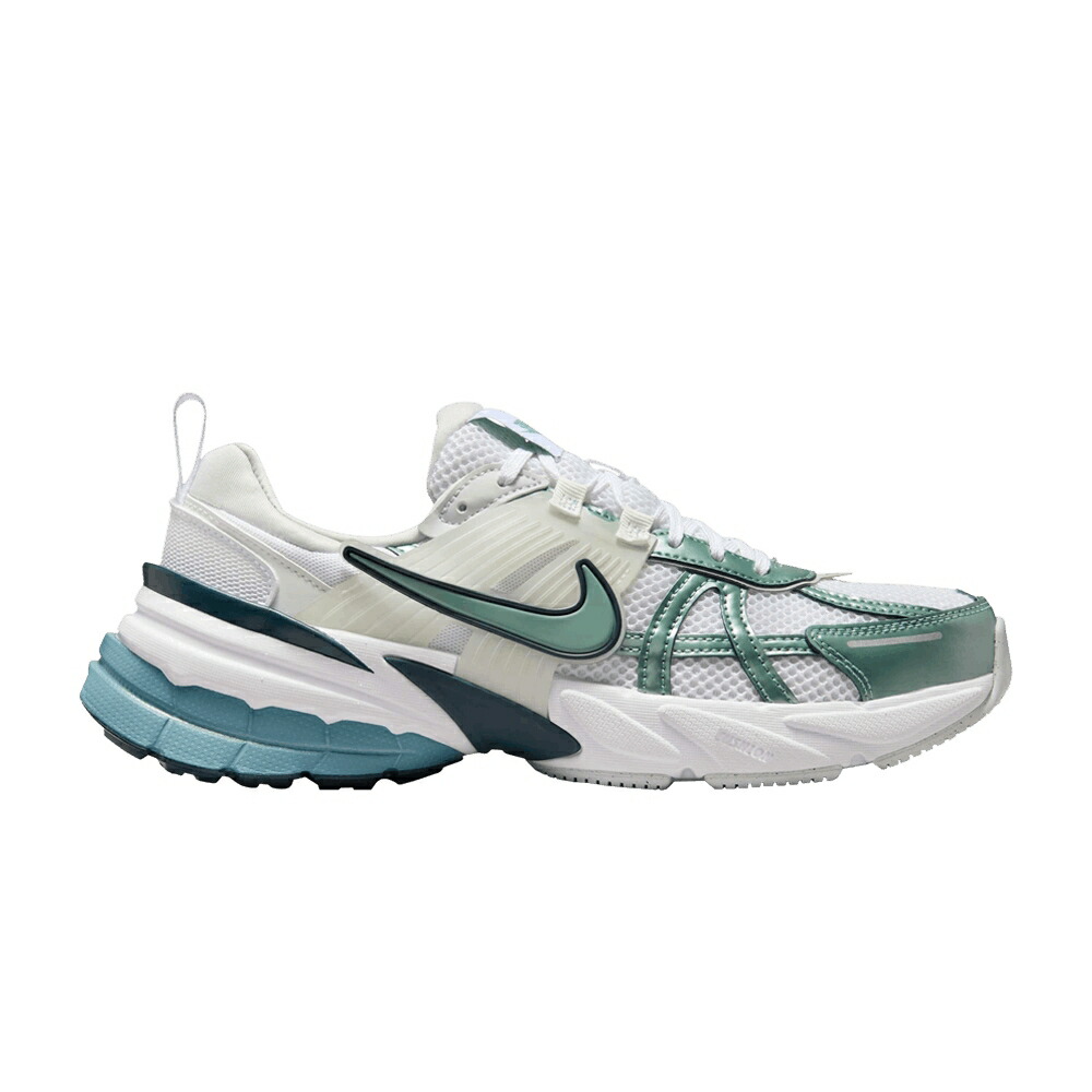 ナイキ ラン 白色 ホワイト 青色 ブルー 紺色 ネイビー CANNON スニーカー レディース NIKE WMNS V2K RUN / WHITE SMOKEY BLUE ARMORY NAVY