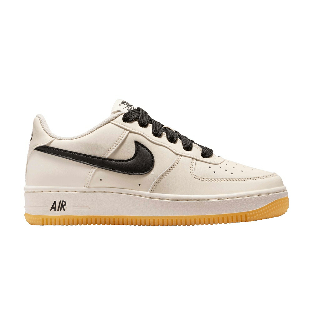 ナイキ パール 黒色 ブラック 茶色 ブラウン エアフォース OFT GUM ジュニア キッズ NIKE AIR FORCE 1 LV8 GS PEARL BLACK / SOFT PEARL GUM LIGHT BROWN ベビー マタニティ スニーカー