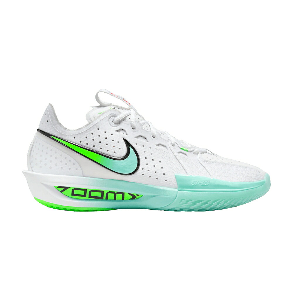 ナイキ 望遠レンズ 白いこと 白いこと 緑 緑であること \u0027BLEACHED TURQUOISE\u0027 スニーカー メンズ NIKE AIR ZOOM GT CUT 3 / WHITE BLEACHED TURQUOISE GREEN