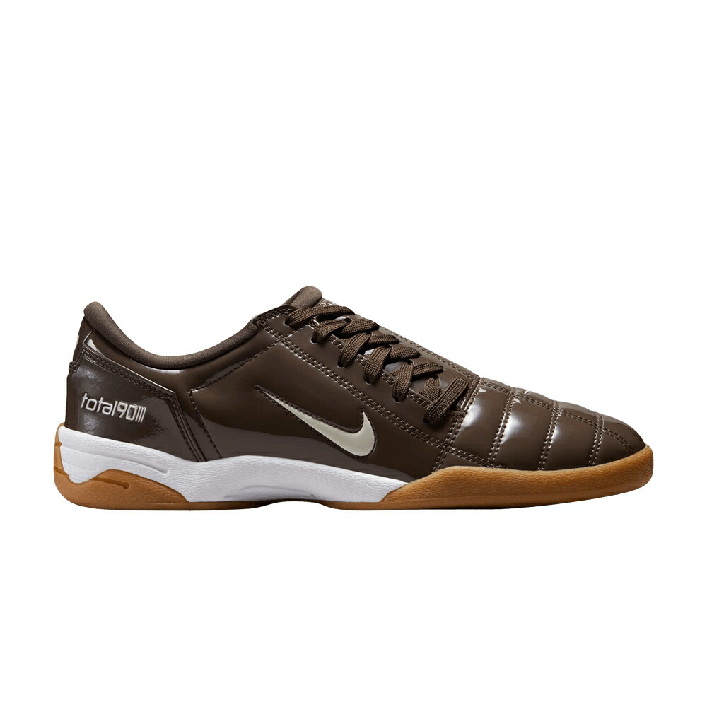 ナイキ レザー 茶色 ブラウン 白色 ホワイト 黒色 ブラック PATENT GUM スニーカー レディース NIKE WMNS TOTAL 90 3 SP LEATHER PACK - BAROQUE BROWN / BAROQUE BROWN WHITE BLACK LIGHT