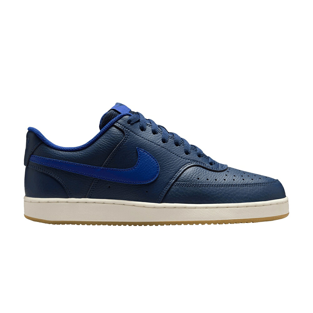 ナイキ コート 紺色 ネイビー 'MIDNIGHT NAVY' スニーカー メンズ NIKE COURT VISION LOW / MIDNIGHT NAVY SAIL GUM LIGHT｜スニケス