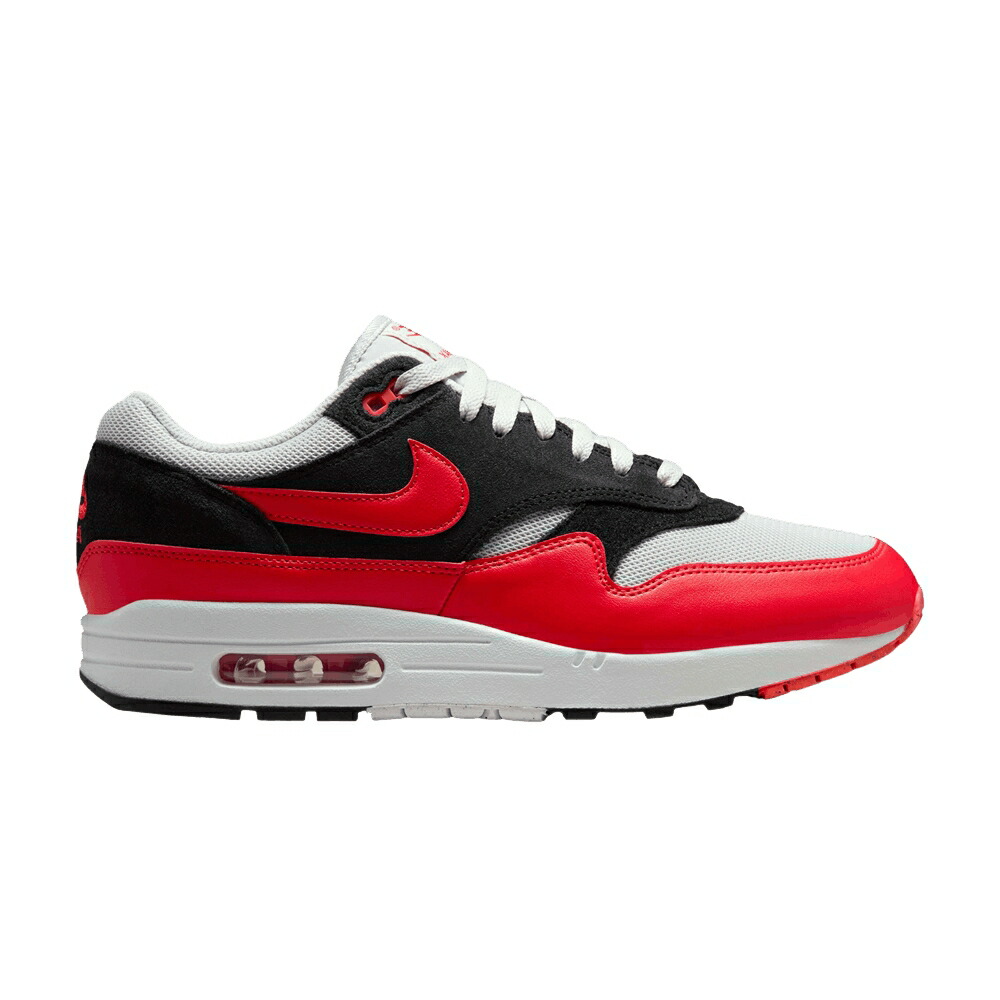 ナイキ マックス 灰色 グレー クリムゾン 黒色 ブラック エアマックス REVERSE CHILI スニーカー メンズ NIKE AIR MAX 1 ESSENTIAL / VAST GREY LIGHT CRIMSON BLACK