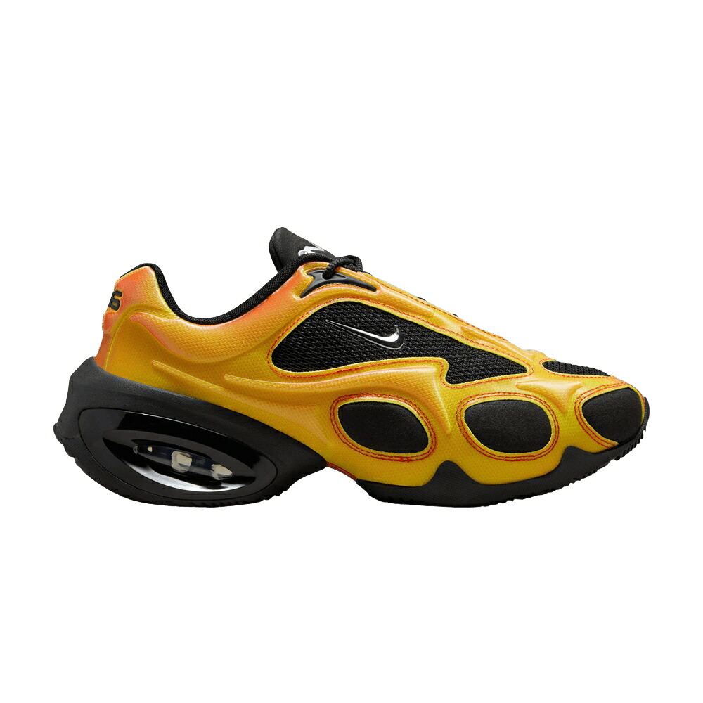 ナイキ マックス 黒色 ブラック クリムゾン エアマックス 'BRUCE LEE' スニーカー レディース NIKE WMNS AIR MAX MUSE / BLACK BRIGHT CRIMSON VOLT｜スニケス