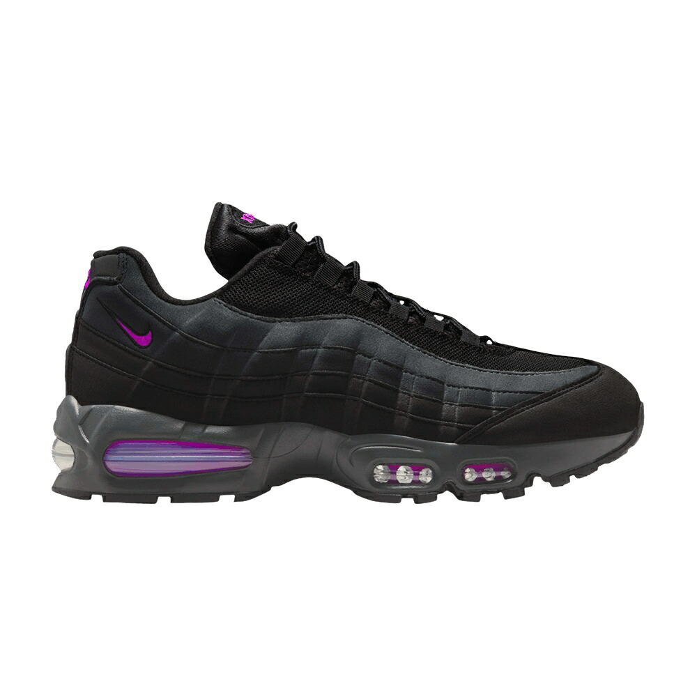 ナイキ マックス 黒色 ブラック 紫 パープル エアマックス 'BLACK PURPLE' スニーカー メンズ NIKE AIR MAX 95 OG VIVID / BLACK VIVID PURPLE ANTHRACITE｜スニケス