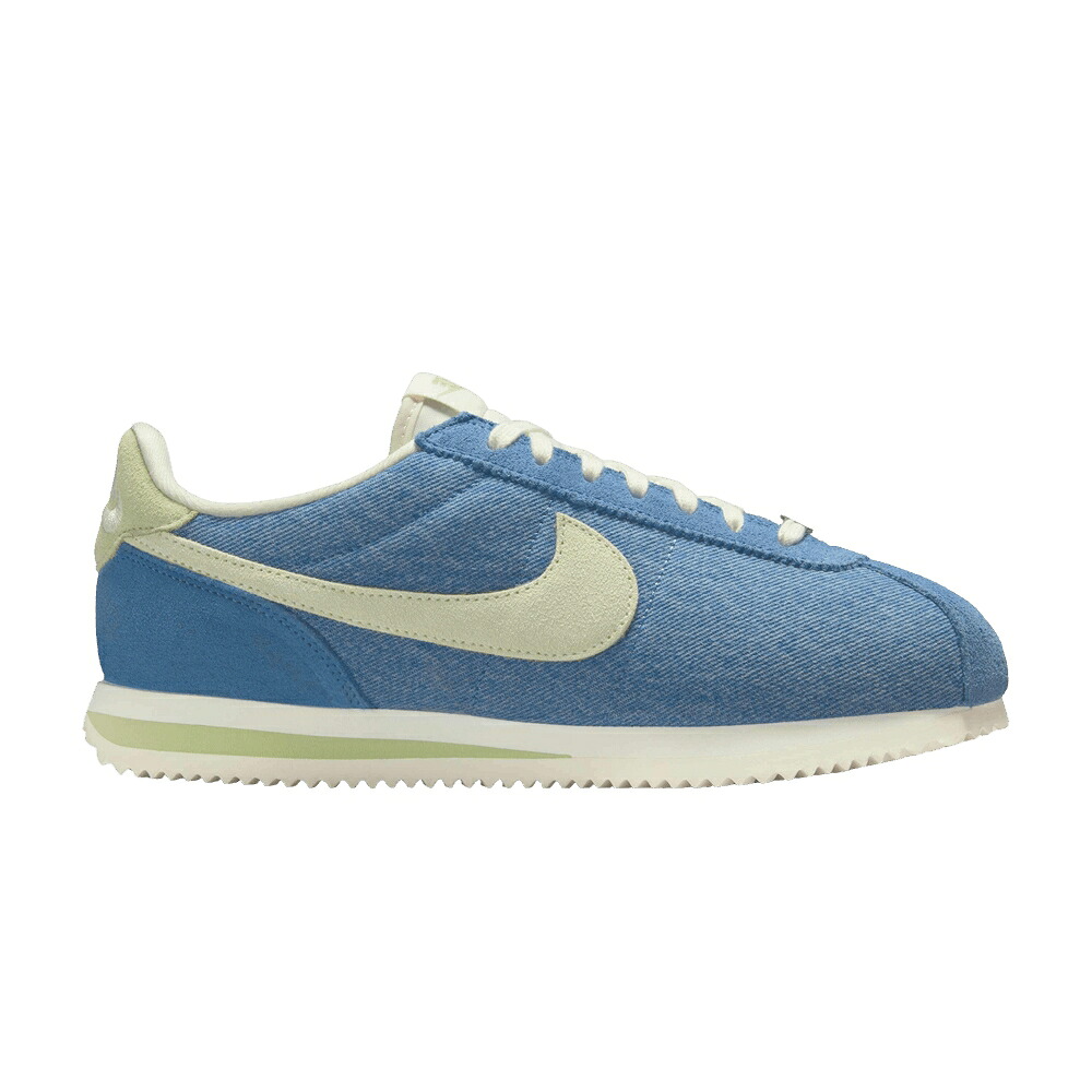 ナイキ コルテッツ ジーンズ 白いこと 白いこと 緑 緑であること \u0027DENIM\u0027 スニーカー レディース NIKE WMNS CORTEZ / DENIM OFF WHITE BARELY GREEN