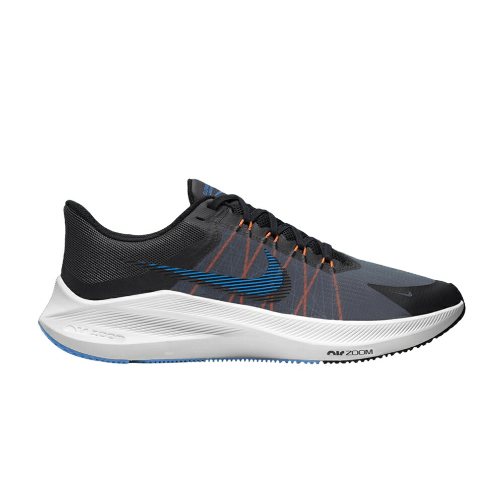ナイキ 灰色 グレー 黒色 ブラック DARK COAST スニーカー メンズ NIKE WINFLO 8 SMOKE GREY / DARK SMOKE GREY BLACK COAST