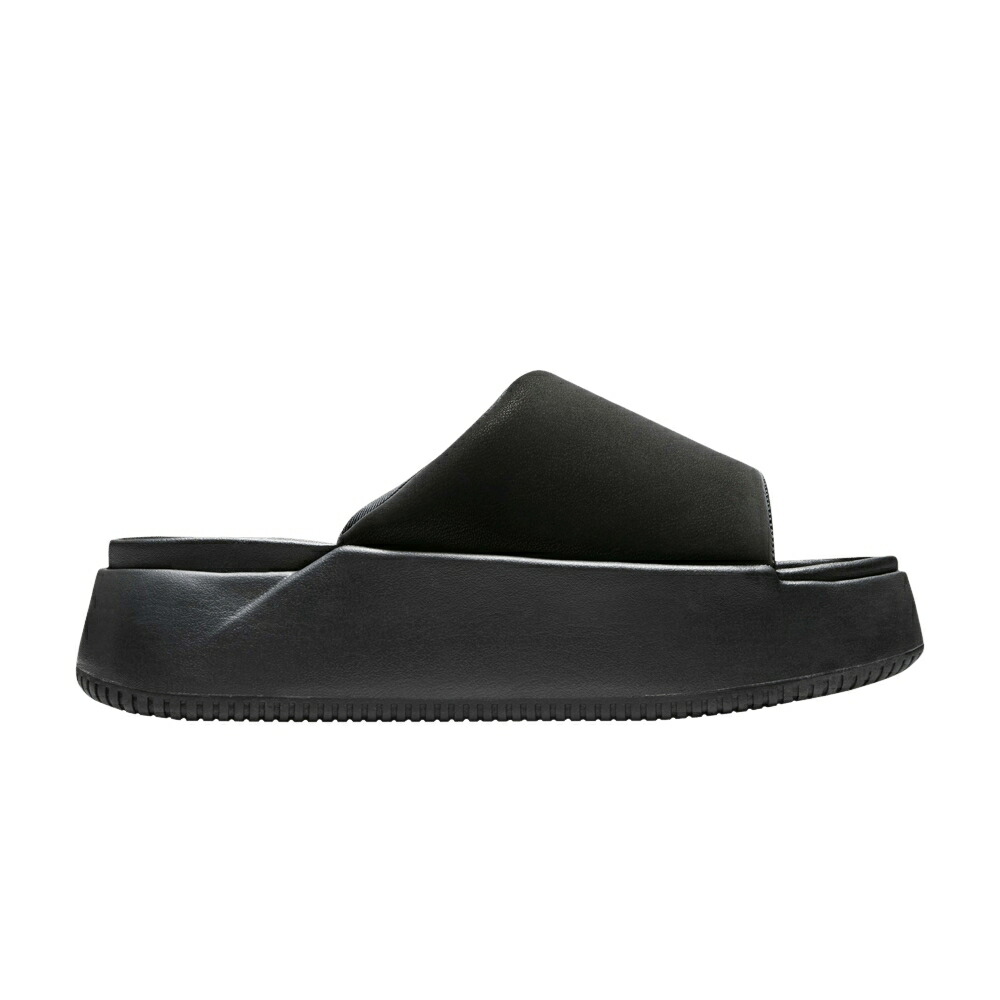 ナイキ サンダル 黒いこと 黒いこと \u0027TRIPLE BLACK\u0027 スニーカー レディース NIKE WMNS CALM ELEVATION SLIDE / BLACK BLACK