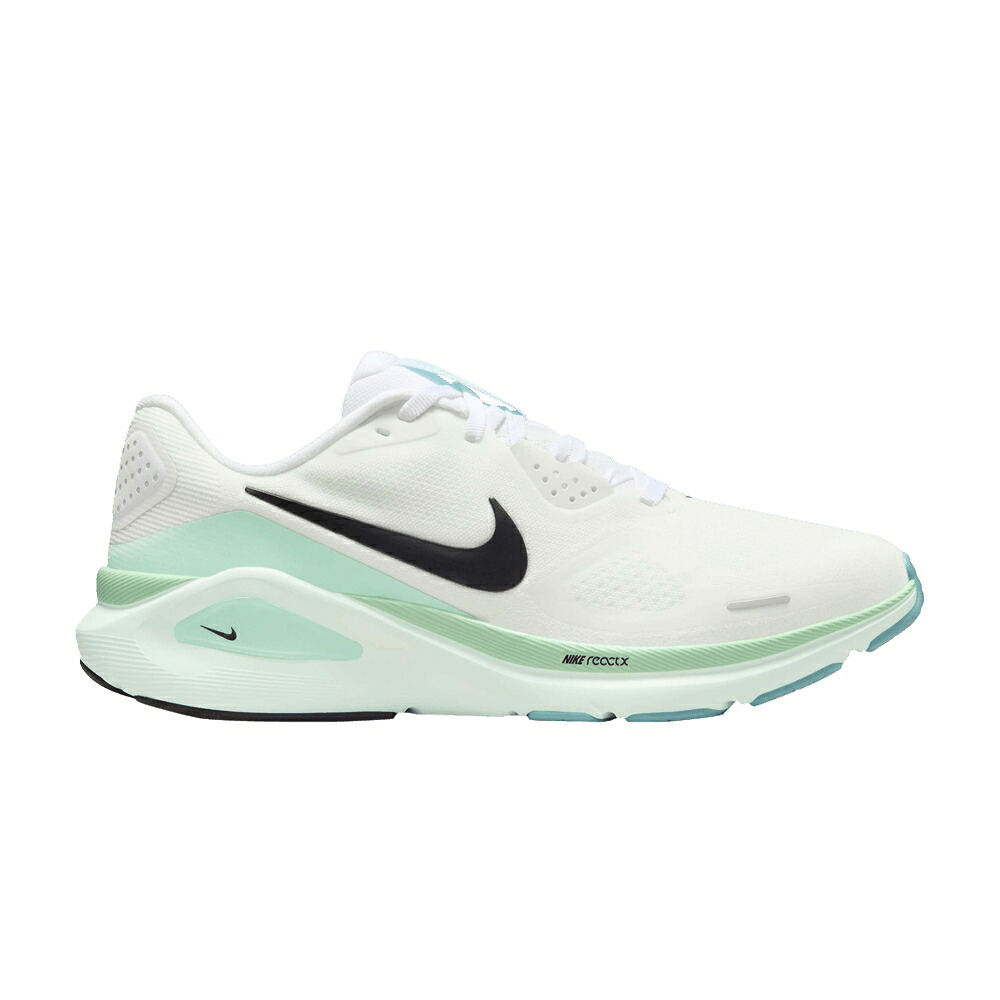 ナイキ 白色 ホワイト 黒色 ブラック 緑 グリーン WHITE GREEN スニーカー レディース NIKE WMNS STRUCTURE 26 BARELY / WHITE BLACK BARELY GREEN MINT