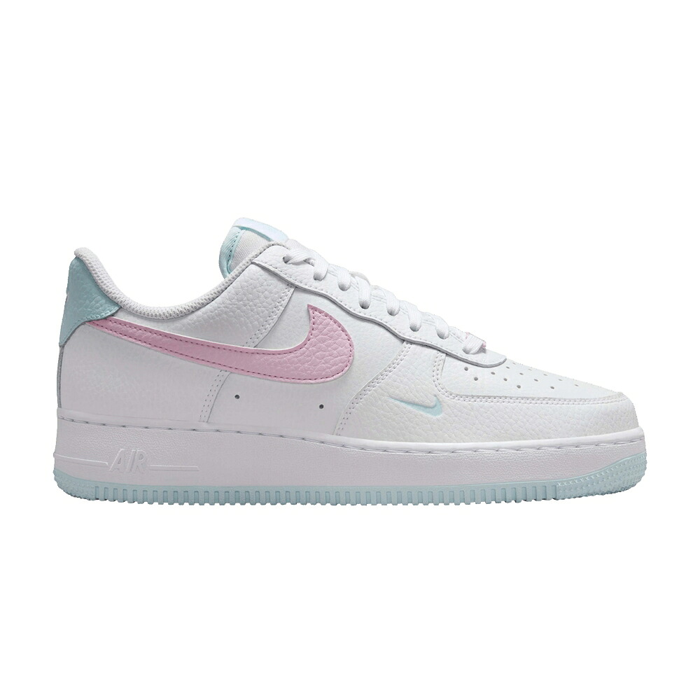 ナイキ 白いこと 白いこと サクラ色 青碧 青色 空軍 \u002707 \u0027COTTON CANDY\u0027 スニーカー レディース NIKE WMNS AIR FORCE 1 / WHITE PINK FOAM GLACIER BLUE レディース靴-靴