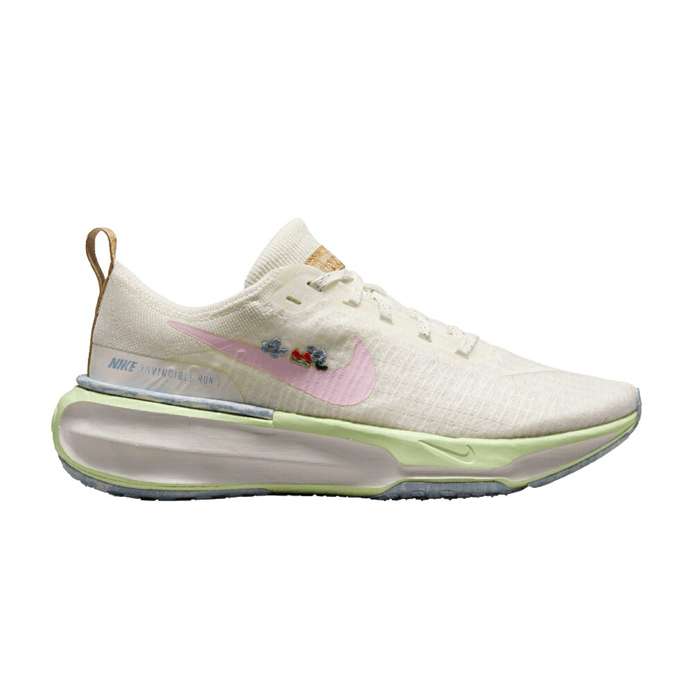ナイキ 幽客 飛球編み物 薄墨色 薄墨色 サクラ色 \u0027MUSHROOM\u0027 スニーカー レディース NIKE WMNS ZOOMX INVINCIBLE RUN FLYKNIT 3 / SAIL SAIL FOOTBALL GREY PINK
