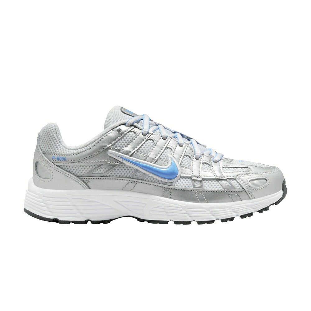 ナイキ プラチナム ピュア 'METALLIC BLUE' ジュニア キッズ NIKE P-6000 GS PLATINUM UNIVERSITY / METALLIC PLATINUM PURE PLATINUM ベビー マタニティ スニーカー|スニケス