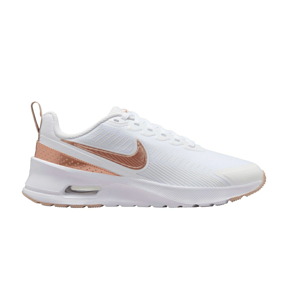 ナイキ マックス 赤 レッド 白色 ホワイト 砂色 サンド 黒色 ブラック エアマックス 'WHITE BRONZE' スニーカー レディース NIKE WMNS AIR MAX NUAXIS METALLIC RED / WHITE SAND BLACK METALLIC RED