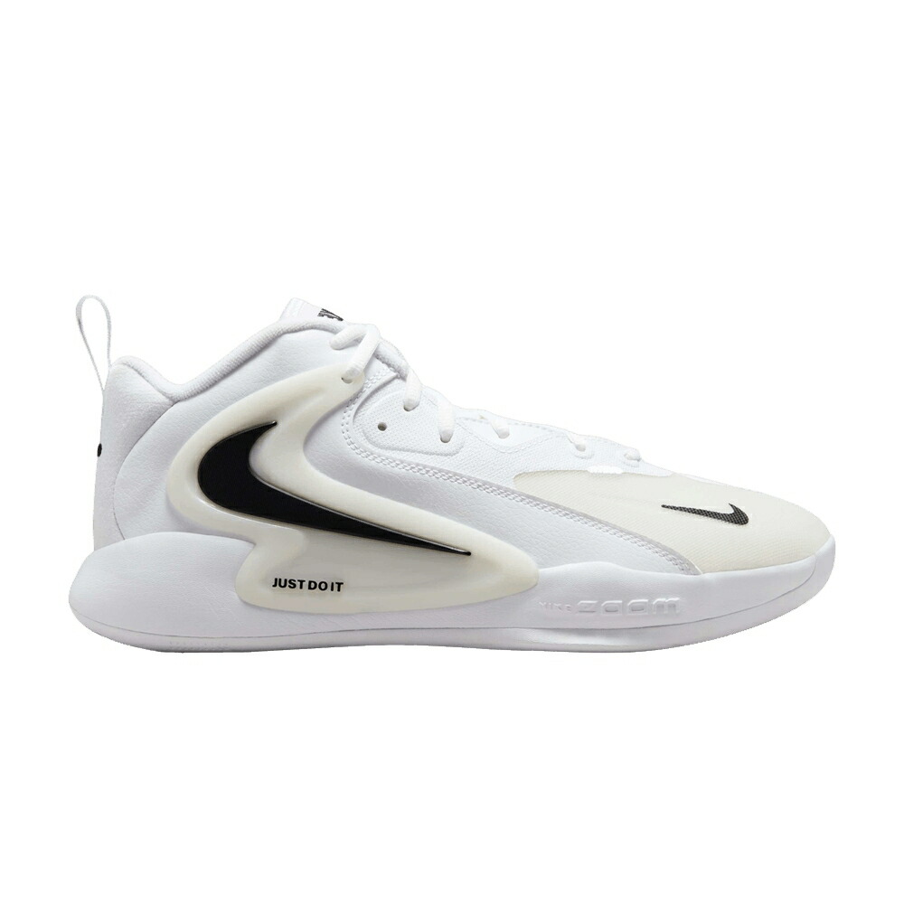 ナイキ ズーム 白色 ホワイト 黒色 ブラック WHITE BLACK スニーカー メンズ NIKE AIR ZOOM HYPERSET 2 IC / WHITE BLACK WHITE