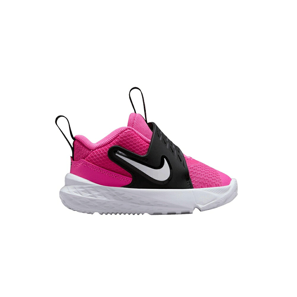 ナイキ チーム レーザー 黒色 ブラック 白色 ホワイト 'LASER FUCHSIA' ベビー NIKE TEAM HUSTLE D12 TD / LASER FUCHSIA BLACK WHITE