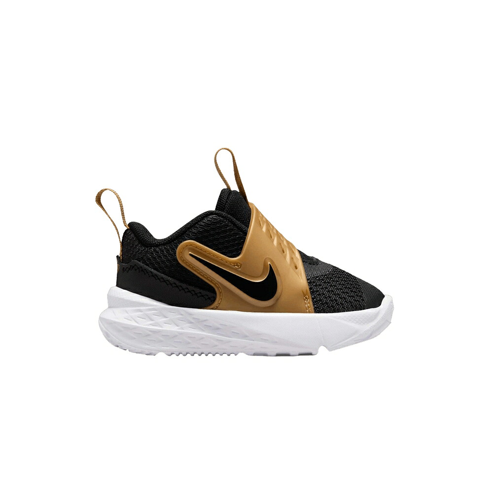 ナイキ チーム 黒色 ブラック ゴールド 白色 ホワイト 'BLACK GOLD' ベビー NIKE TEAM HUSTLE D12 TD METALLIC / BLACK METALLIC GOLD WHITE BLACK