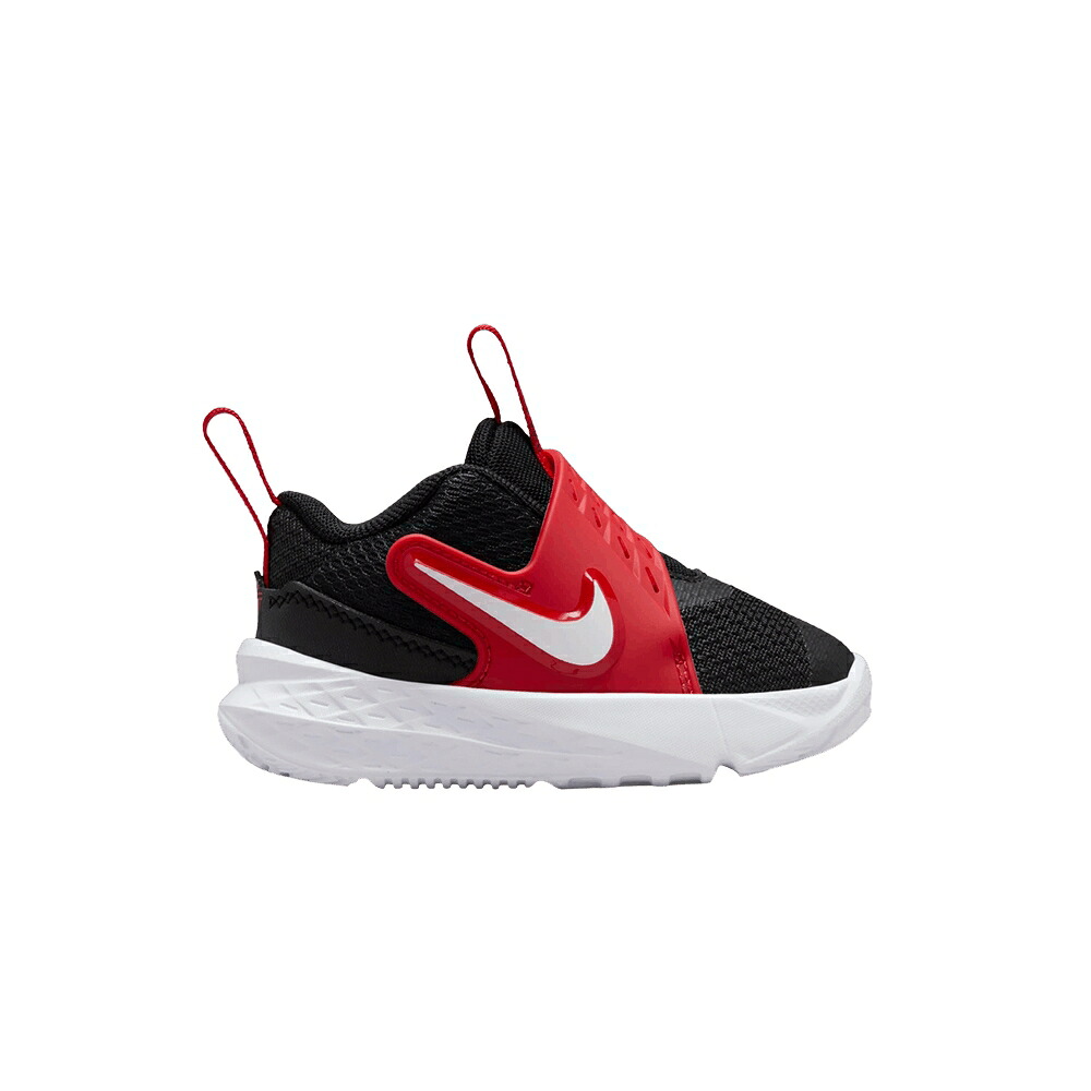 ナイキ チーム 黒色 ブラック 赤 レッド 白色 ホワイト 'BLACK RED' ベビー NIKE TEAM HUSTLE D12 TD UNIVERSITY / BLACK UNIVERSITY RED WHITE