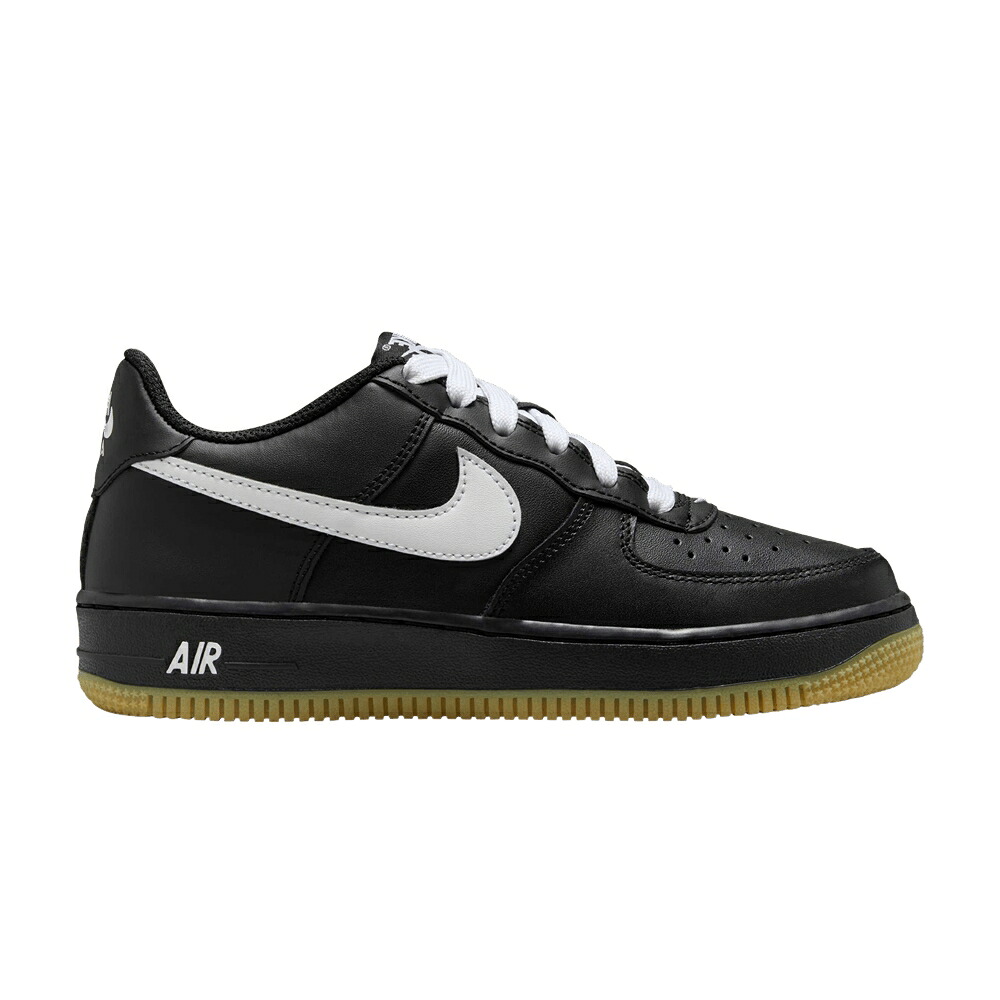 ナイキ 白色 ホワイト 黒色 ブラック 茶色 ブラウン エアフォース 'BLACK GUM' ジュニア キッズ NIKE AIR FORCE 1 LV8 GS WHITE / BLACK GUM LIGHT BROWN WHITE ベビー マタニティ スニーカー