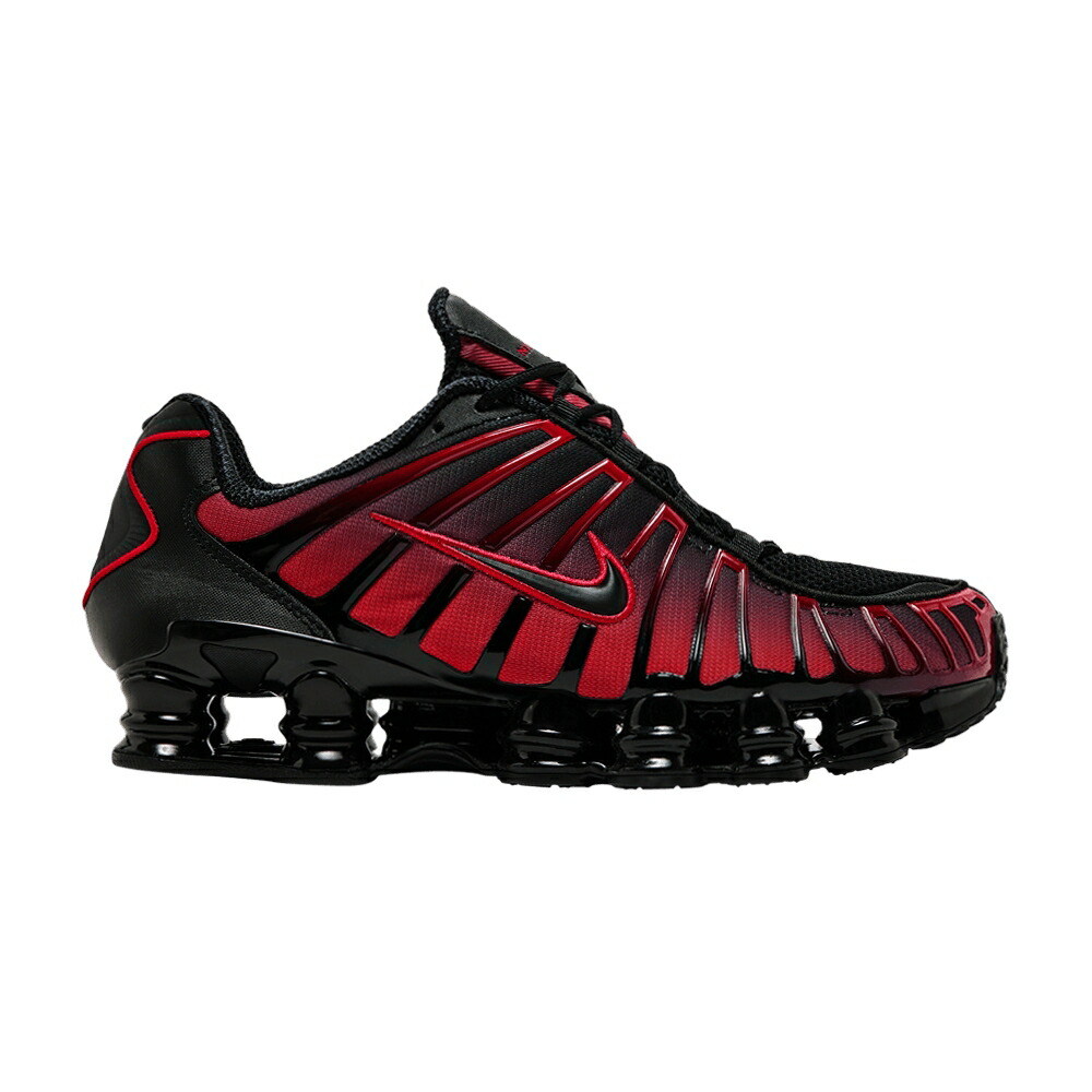 ナイキ ショックス 赤 赤いこと 黒いこと 黒いこと \u0027BLACK GRADIENT\u0027 スニーカー メンズ NIKE SHOX TL UNIVERSITY RED / BLACK UNIVERSITY RED BLACK