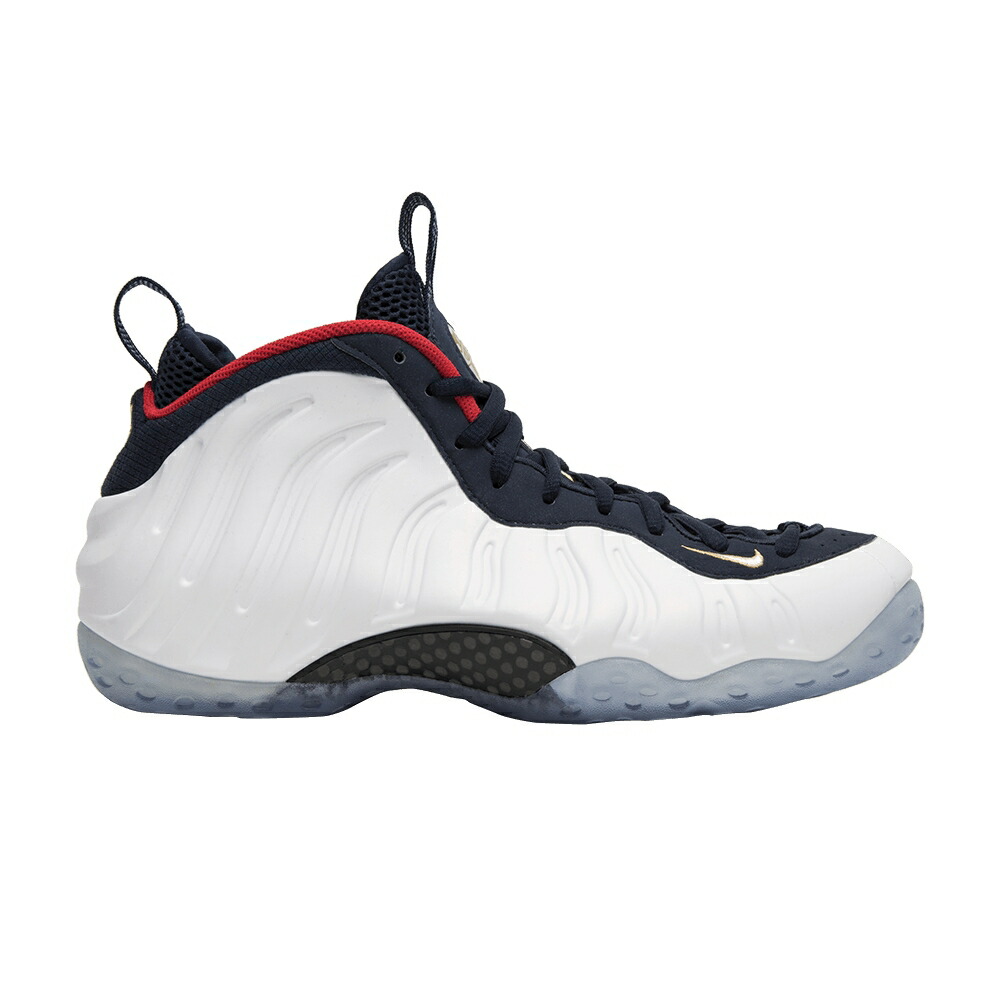 ナイキ フォームポジット 白色 ホワイト 赤 レッド 青色 ブルー エアフォームポジットワン OLYMPIC スニーカー メンズ NIKE AIR FOAMPOSITE ONE PRM / WHITE RED BLUE