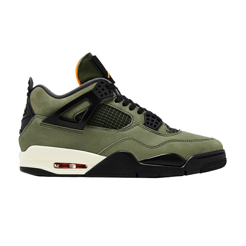 ナイキ アンディフィーテッド ディープ 緑 緑であること 黒いこと 黒いこと エアジョーダン スニーカー メンズ AIR JORDAN UNDEFEATED X AIR JORDAN 4 RETRO 2025 / DEEP GREEN CLEMENTINE BLACK SAIL