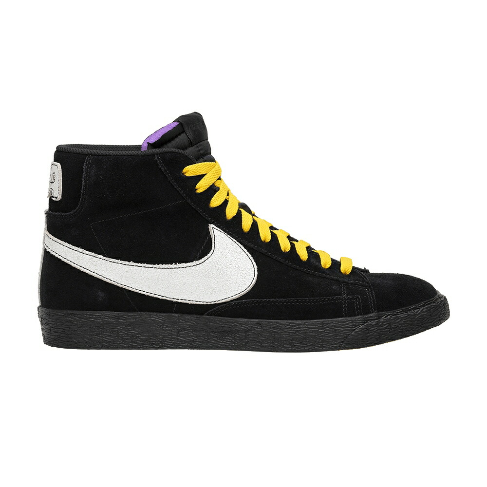 ナイキ ブレイザー ミッド 黒色 ブラック 白色 ホワイト NY LA スニーカー メンズ NIKE BLAZER MID VS / BLACK WHITE BLACK