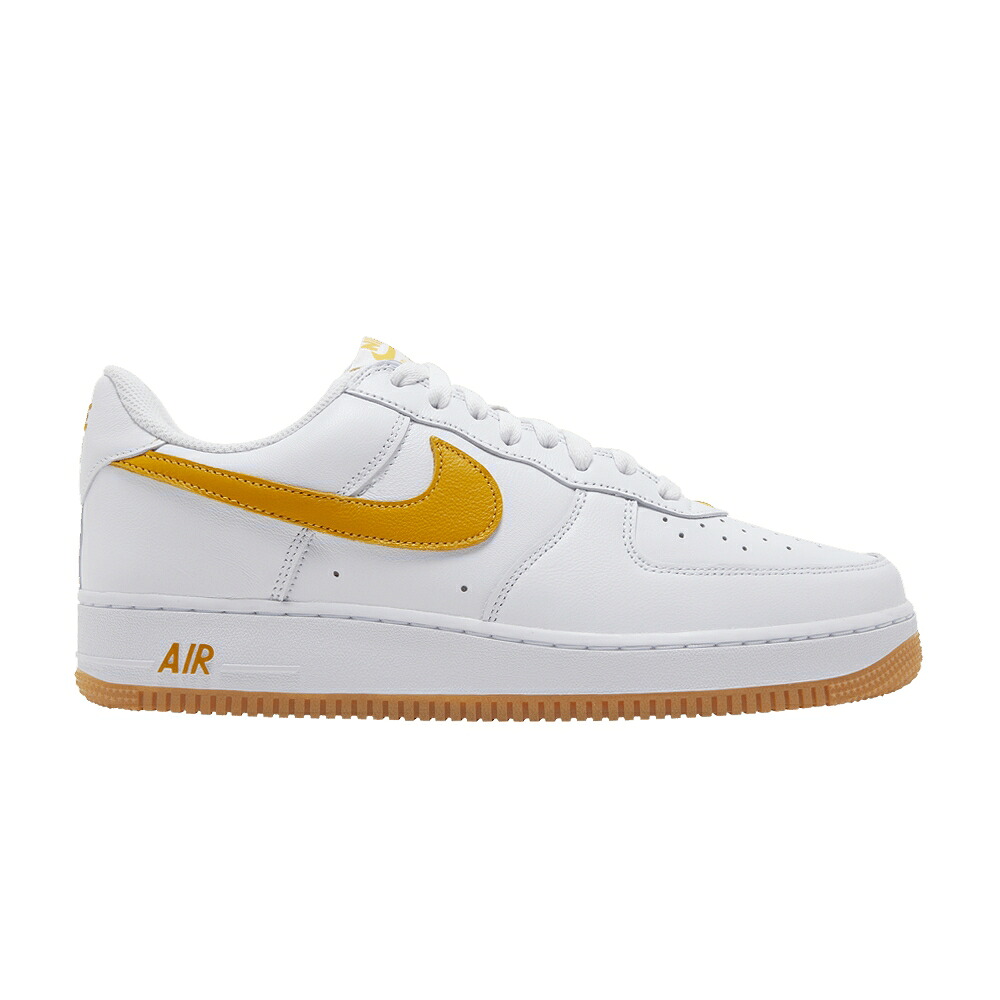 ナイキ 白いこと 白いこと ゴールド 黄味がかった 黄色 空軍 \u0027COLOR GOLD\u0027 スニーカー メンズ NIKE AIR FORCE 1 LOW OF THE MONTH - WHITE UNIVERSITY / WHITE UNIVERSITY GOLD GUM YELLOW