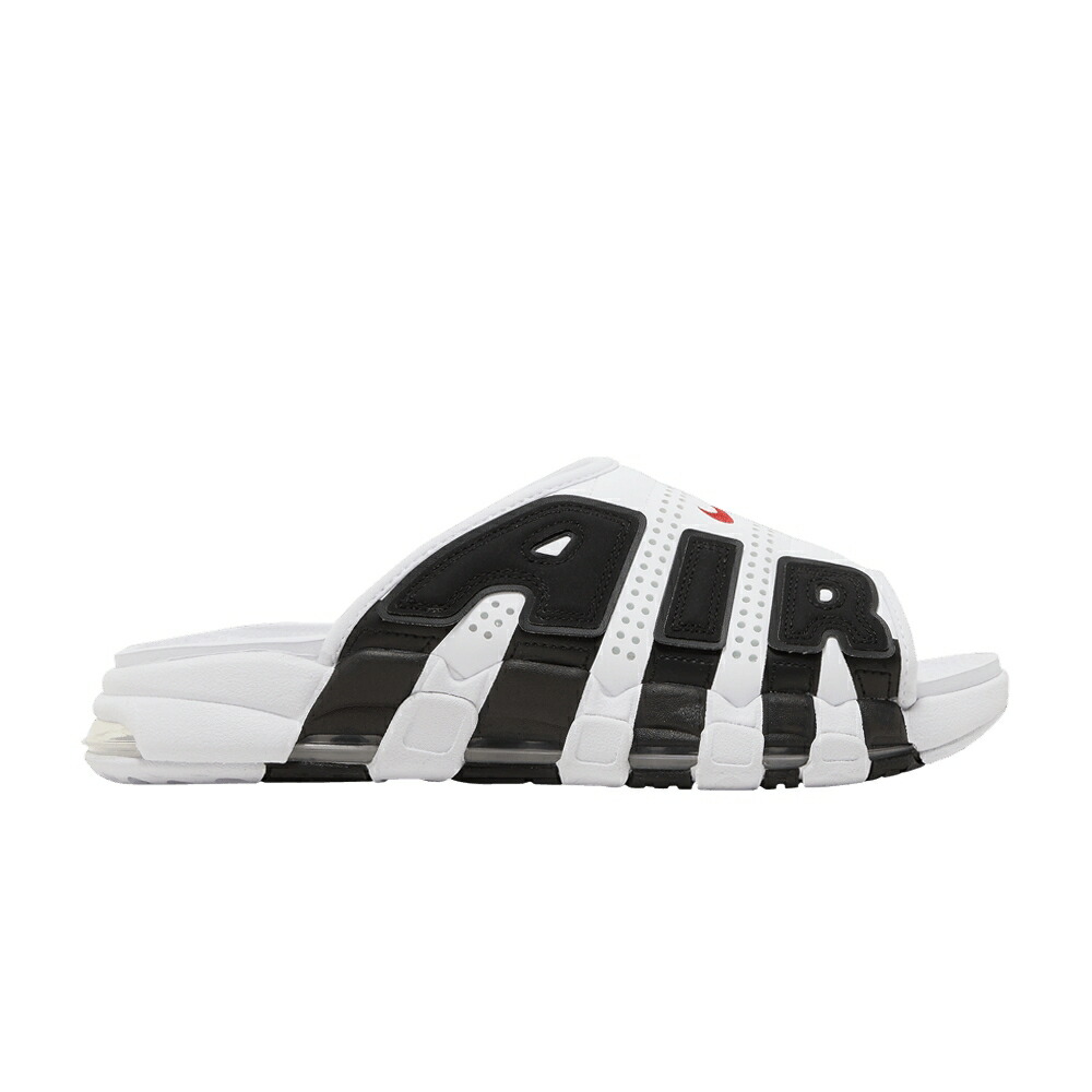 ナイキ アップテンポ サンダル 黒色 ブラック エアモアアップテンポ モアテン WHITE RED スニーカー メンズ NIKE AIR MORE UPTEMPO SLIDE BLACK /