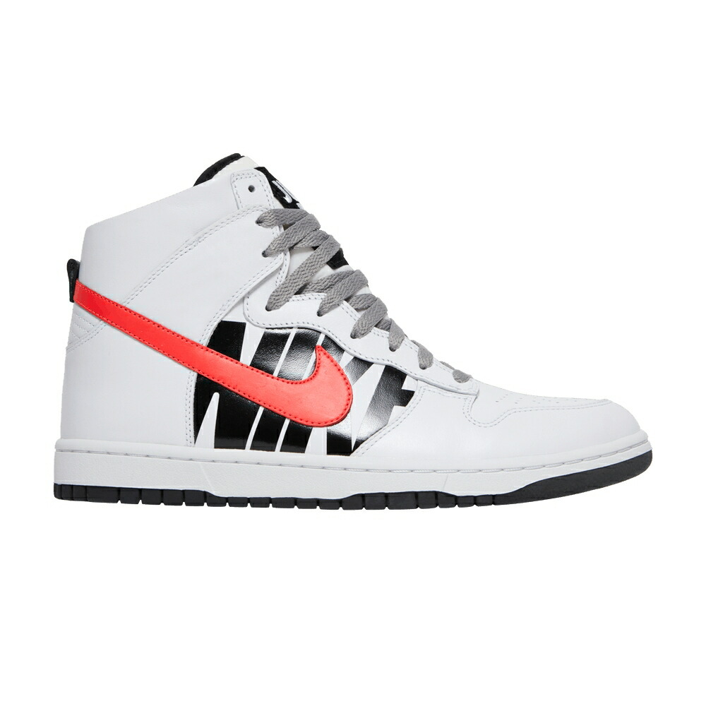 ナイキ アンディフィーテッド ダンク ハイ 白色 ホワイト 黒色 ブラック ダンクハイ UNDEFEATED スニーカー メンズ NIKE UNDFTD X NIKELAB DUNK HIGH LUX / WHITE INFRARED BLACK