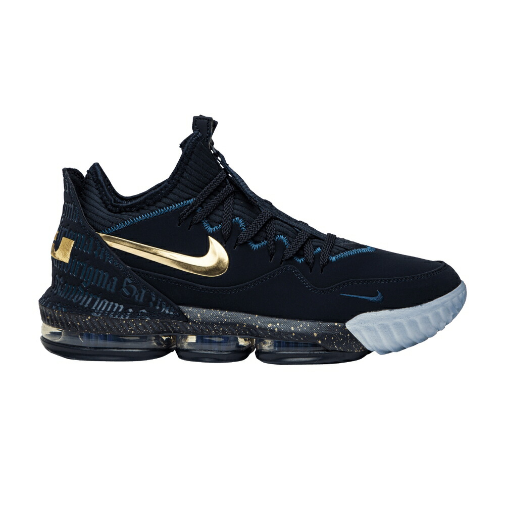 ナイキ レブロン ゴールド \u0027AGIMAT\u0027 スニーカー メンズ NIKE TITAN X LEBRON 16 LOW / OBSIDIAN METALLIC GOLD