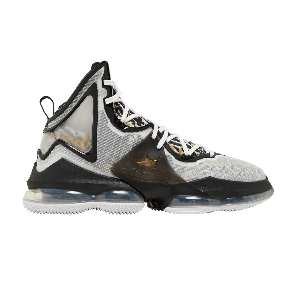 ナイキ レブロン 白色 ホワイト 黒色 ブラック ゴールド スニーカー メンズ NIKE LEBRON 19 / WHITE BLACK METALLIC GOLD