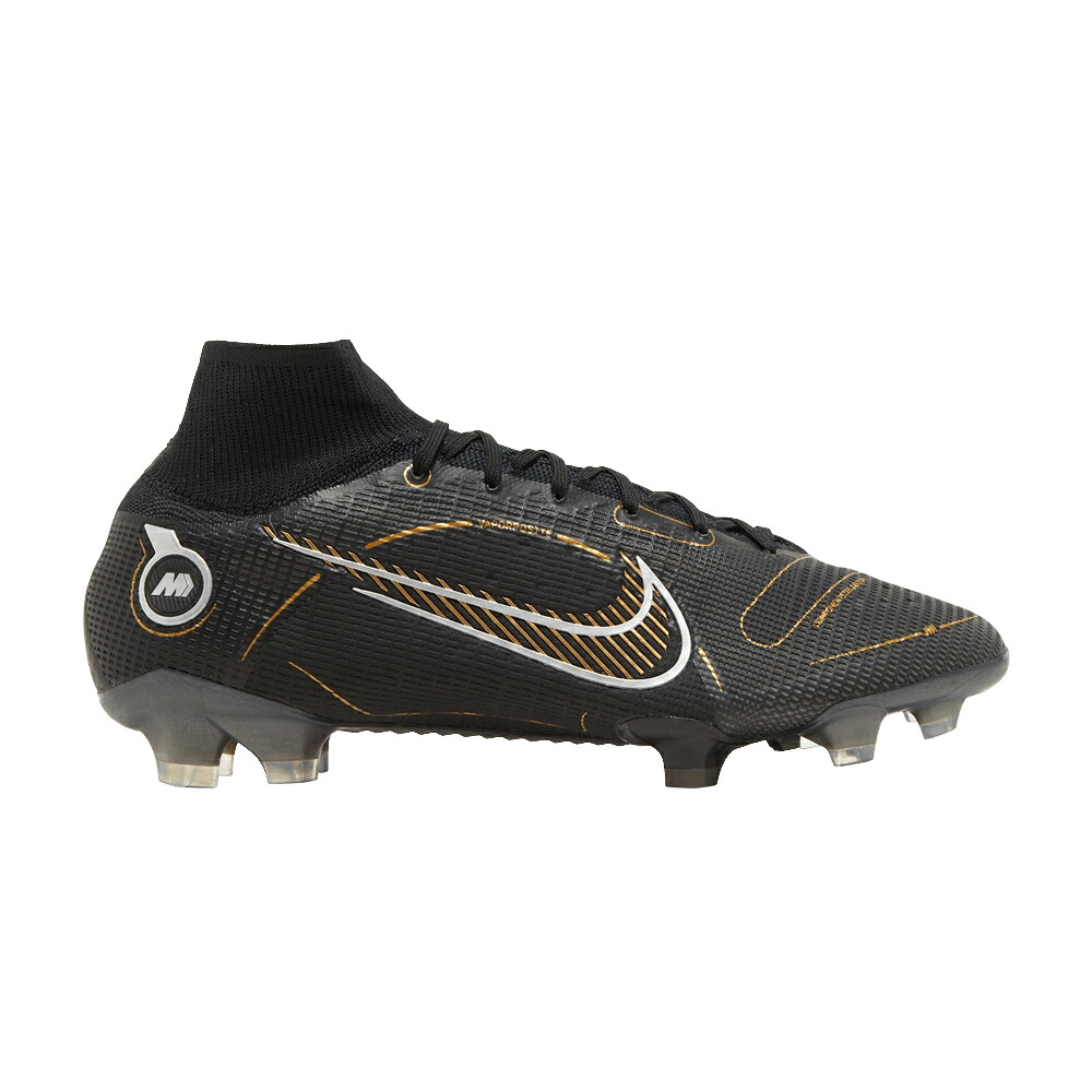 ナイキ エリート 黒色 ブラック 銀色 シルバー 'BLACK STONE' スニーカー メンズ NIKE MERCURIAL SUPERFLY 8 ELITE FG CAVE / BLACK METALLIC SILVER CAVE STONE｜スニケス