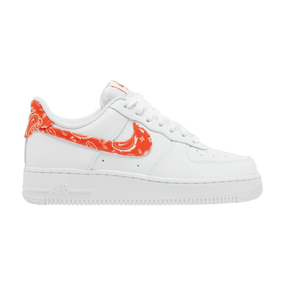ナイキ 橙 オレンジ 白色 ホワイト ラッシュ エアフォース 07 RUSH PAISLEY スニーカー レディース NIKE WMNS AIR FORCE 1 ORANGE / WHITE WHITE RUSH ORANGE