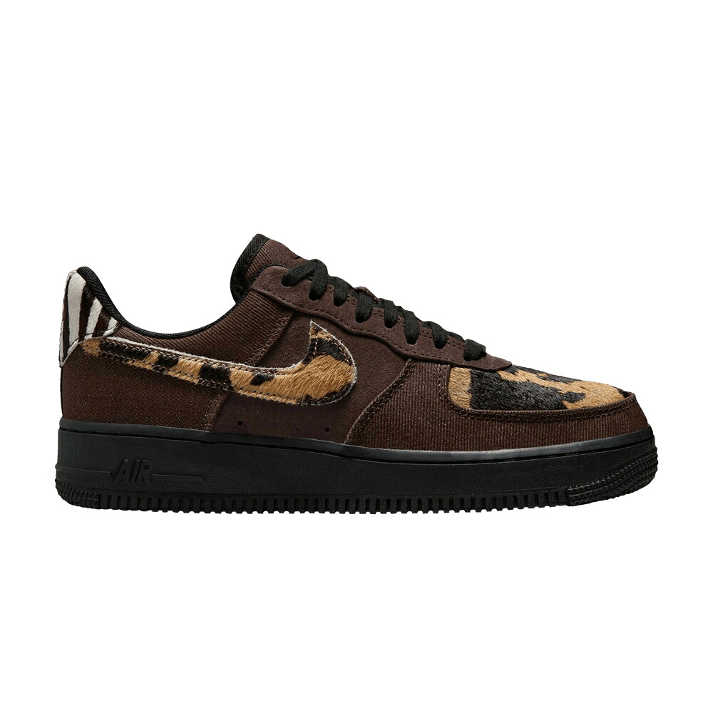 ナイキ 赤銅色 赤銅色 黒いこと 黒いこと 空軍 \u002707 \u0027ANIMAL PRINT\u0027 スニーカー レディース NIKE WMNS AIR FORCE 1 / BAROQUE BROWN SAIL BLACK BAROQUE