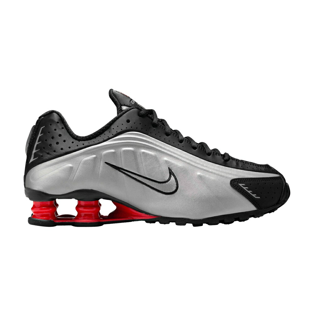 ナイキ ショックス 黒色 ブラック クリムゾン OG スニーカー レディース NIKE WMNS SHOX R4 2025 / BLACK LIGHT CRIMSON BLACK