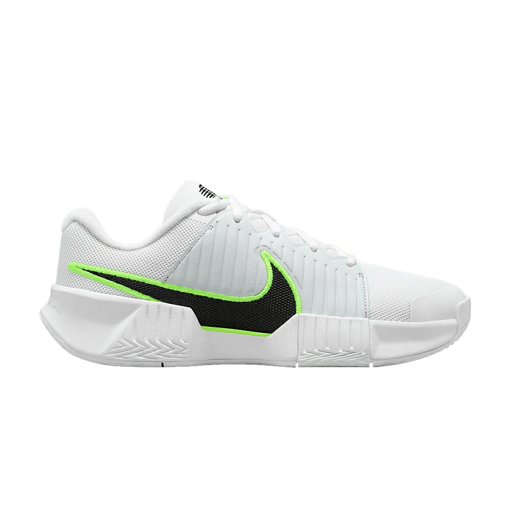 ナイキ プロ ピュア 白色 ホワイト プラチナム 黒色 ブラック 'WHITE PLATINUM' スニーカー レディース NIKE WMNS GP CHALLENGE PRO PURE / WHITE PURE PLATINUM VOLT BLACK|スニケス