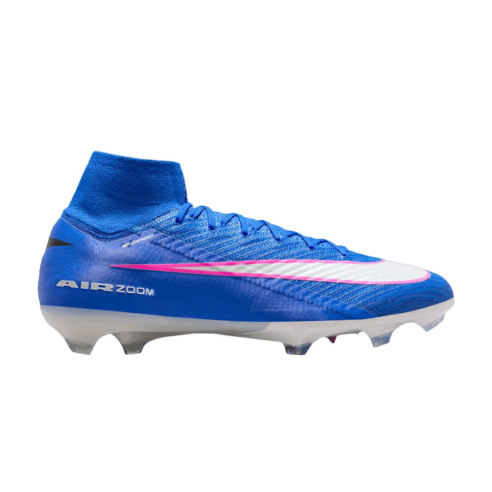 ナイキ ズーム エリート 青色 ブルー 白色 ホワイト ピンク ブラスト 'RACER PACK' スニーカー メンズ NIKE ZOOM MERCURIAL SUPERFLY 10 ELITE FG BLUE / RACER BLUE WHITE PINK BLAST
