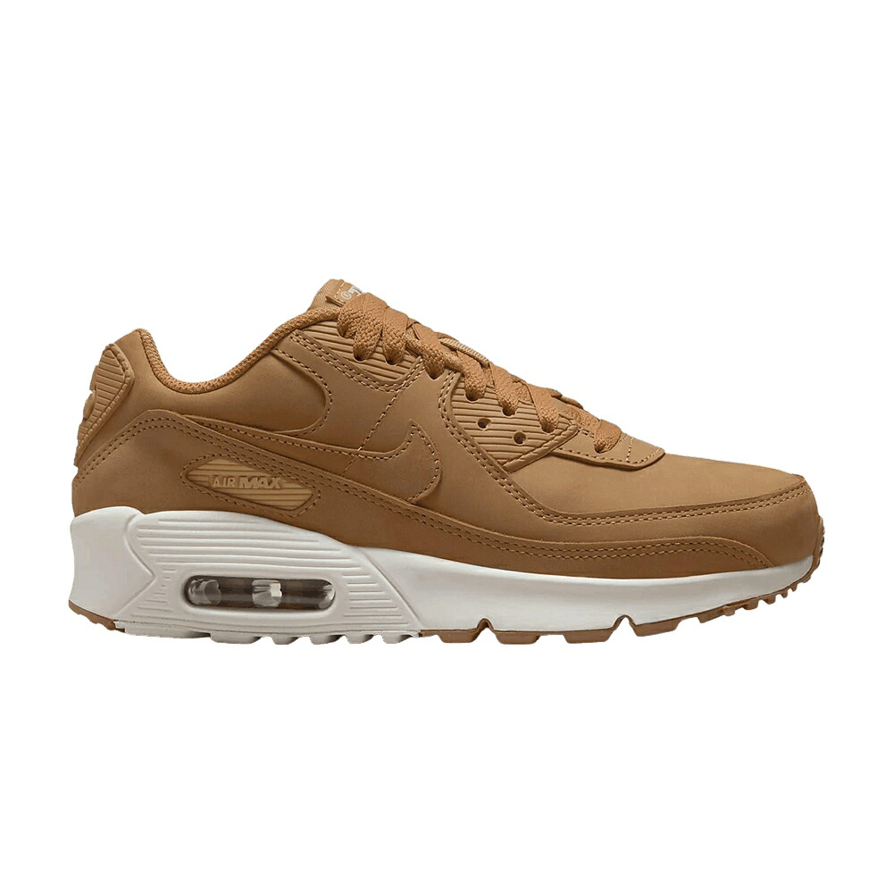 ナイキ マックス エア湖マックス \u0027FLAX FLAX\u0027 御坊っちゃん キッズ NIKE AIR MAX 90 GS \u0027FLAX/SAIL/FLAX\u0027 / FLAX SAIL FLAX もの言う花 マタニティ スニーカー 靴-キッズファッション