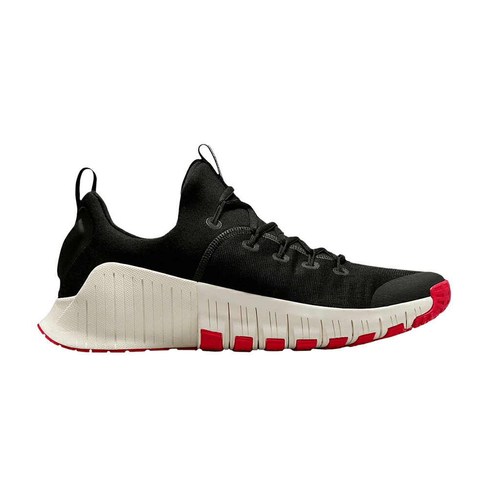 ナイキ フリー 黒色 ブラック 赤 レッド 'BLACK RED' スニーカー メンズ NIKE FREE METCON 6 UNIVERSITY / BLACK UNIVERSITY RED SAIL|スニケス