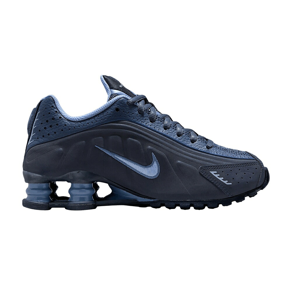 ナイキ ショックス 青味 青色 \u0027OBSIDIAN BLUE\u0027 御坊っちゃん キッズ NIKE SHOX R4 GS DIFFUSED / OBSIDIAN DIFFUSED BLUE ALUMINUM もの言う花 マタニティ スニーカー キッズファッション-スニーカー-靴