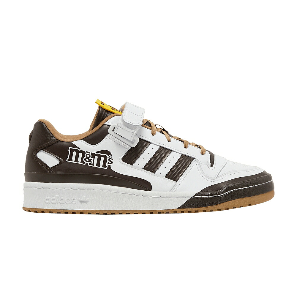 アディダス フォーラム 白色 ホワイト 茶色 ブラウン M&M'S '84 'BROWN' スニーカー メンズ ADIDAS X FORUM LOW / FOOTWEAR WHITE DARK BROWN｜スニケス 55,320円