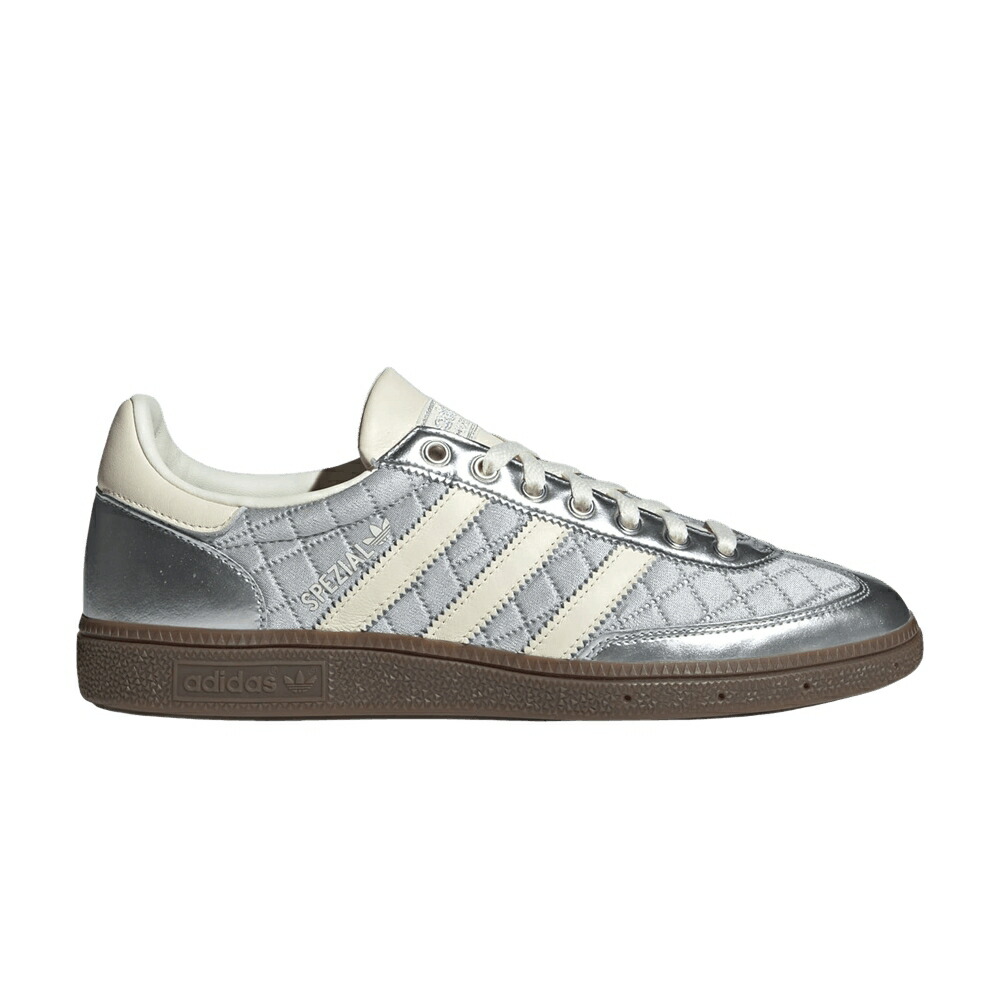 アディダス ハンドボール スペシアル 白色 ホワイト 銀色 シルバー クリーム ILVER GUM スニーカー メンズ ADIDAS HANDBALL SPEZIAL METALLIC SUMMIT WHITE / SILVER METALLIC CREAM WHITE GUM