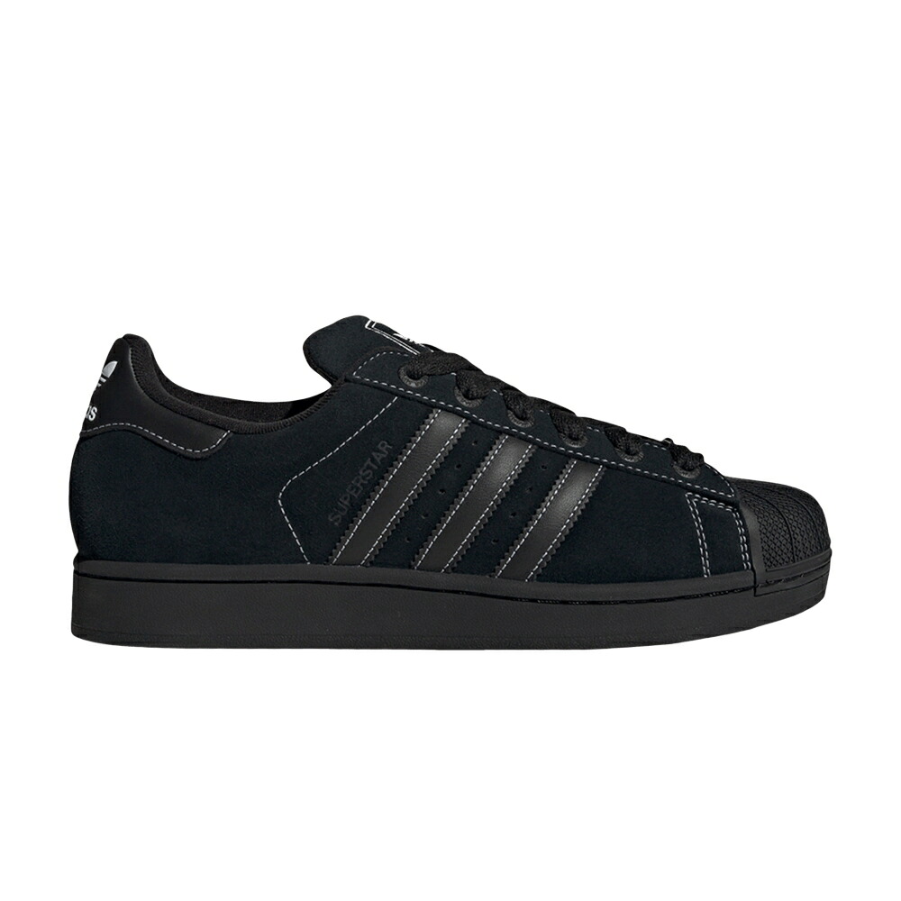 アディダス はやりっ児 黒いこと 黒いこと 中核グループ \u0027CORE WHITE\u0027 スニーカー メンズ ADIDAS SUPERSTAR 2 BLACK FOOTWEAR / CORE BLACK CORE BLACK FOOTWEAR