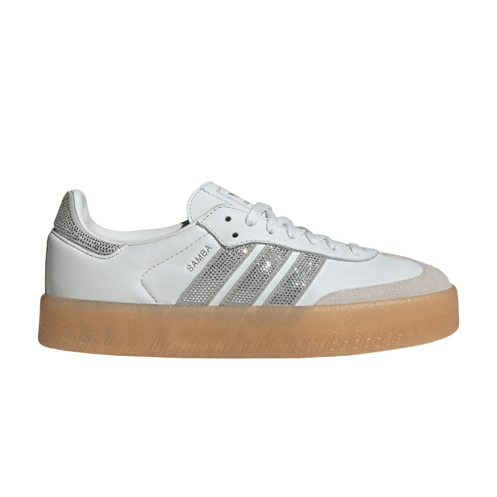 アディダス 白色 ホワイト 銀色 シルバー 'CRYSTAL GUM' スニーカー レディース ADIDAS WMNS SAMBAE W WHITE SILVER / CRYSTAL WHITE SILVER METALLIC