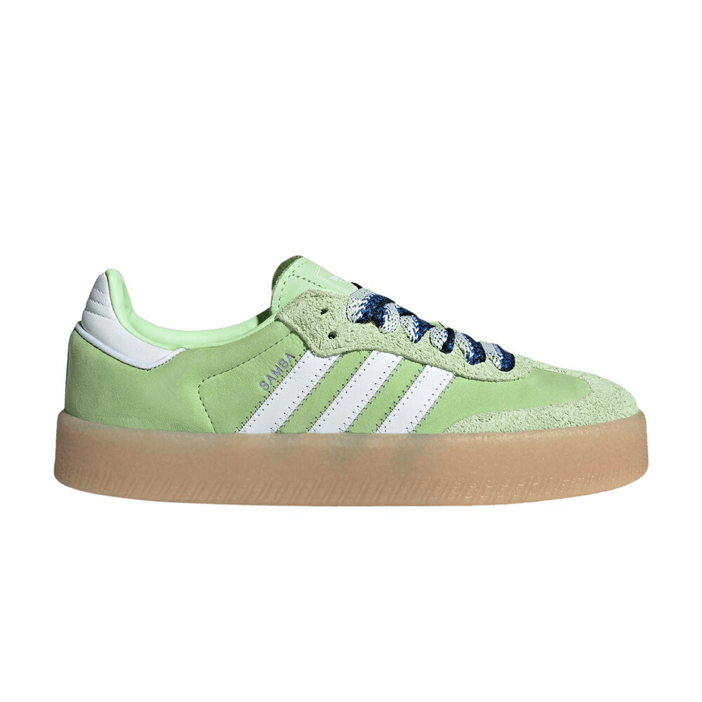 アディダス 緑 緑であること 白いこと 白いこと \u0027SEMI BLUE\u0027 スニーカー レディース ADIDAS WMNS SAMBAE GREEN SPARK WHITE WONDER / SEMI GREEN SPARK FOOTWEAR WHITE