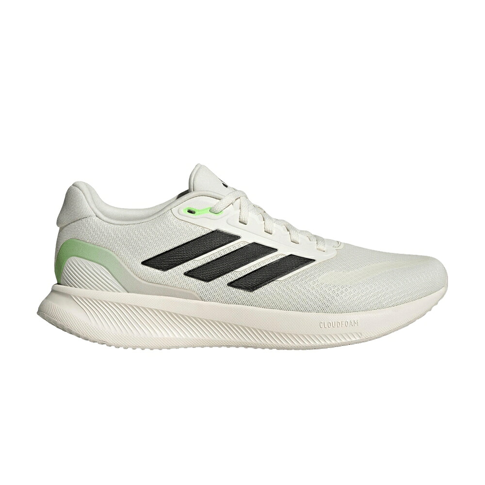 アディダス 白色 ホワイト ライム コア 黒色 ブラック バースト 'OFF BURST' スニーカー メンズ ADIDAS RUNFALCON 5 WHITE LIME / OFF WHITE CORE BLACK LIME BURST