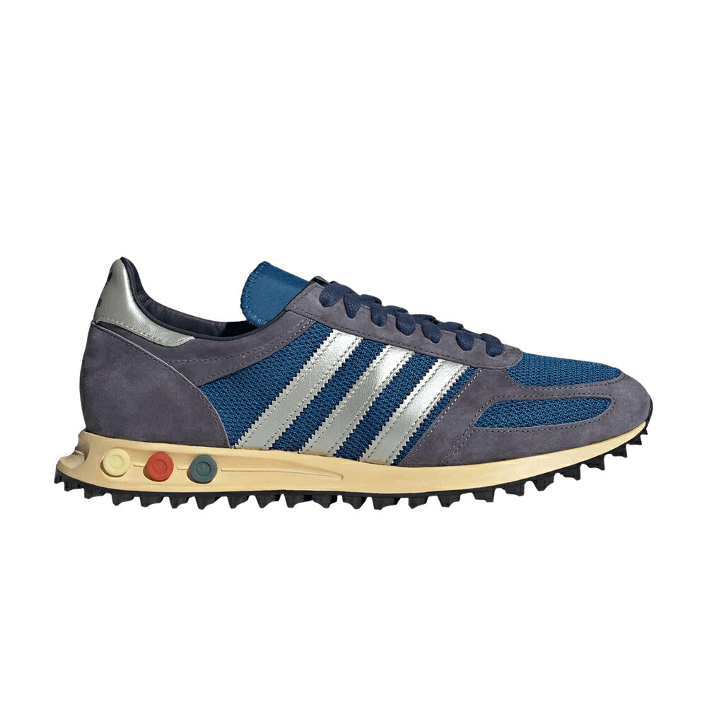 アディダス ロサンゼルス トレーナー 紫 バイオレット 銀色 シルバー 'PRELOVED MARINE' スニーカー メンズ ADIDAS LA TRAINER OG MADE IN USA VIOLET DARK / PRELOVED VIOLET SILVER METALLIC