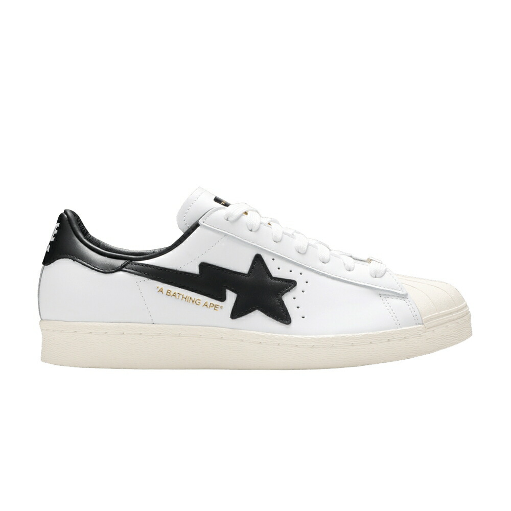 アディダス スーパースター WHITE BLACK スニーカー メンズ ADIDAS BAPE X SUPERSTAR /