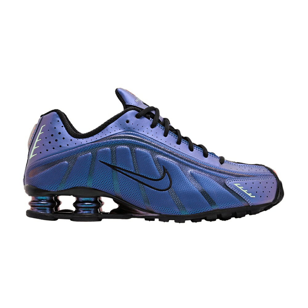 ナイキ ショックス 黒いこと 黒いこと \u0027IRIDESCENT\u0027 スニーカー メンズ NIKE SHOX R4 / BLACK HOT PUNCH