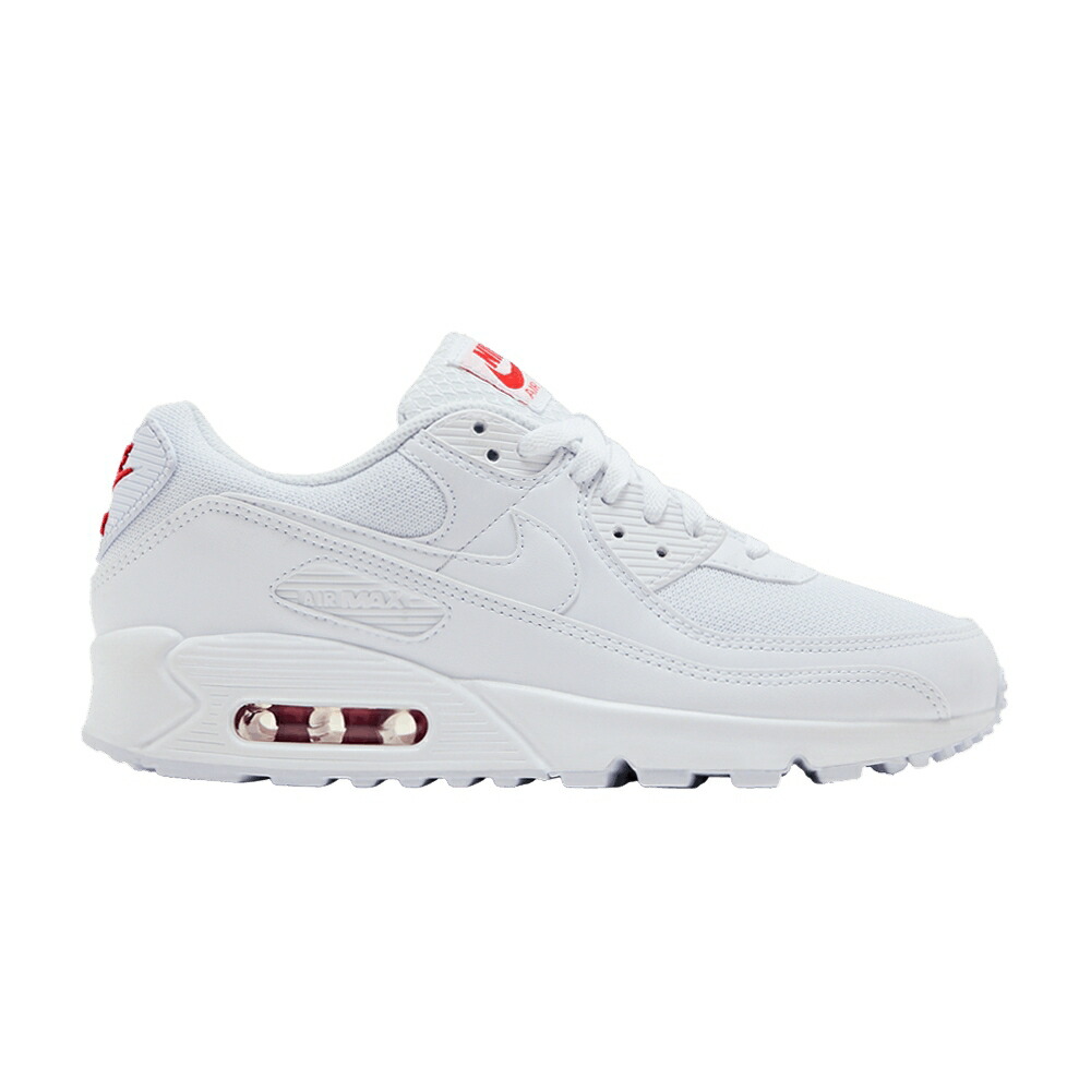 ナイキ マックス 白色 ホワイト クリムゾン エアマックス WHITE CRIMSON スニーカー メンズ NIKE AIR MAX 90 LIGHT / WHITE WHITE LIGHT CRIMSON