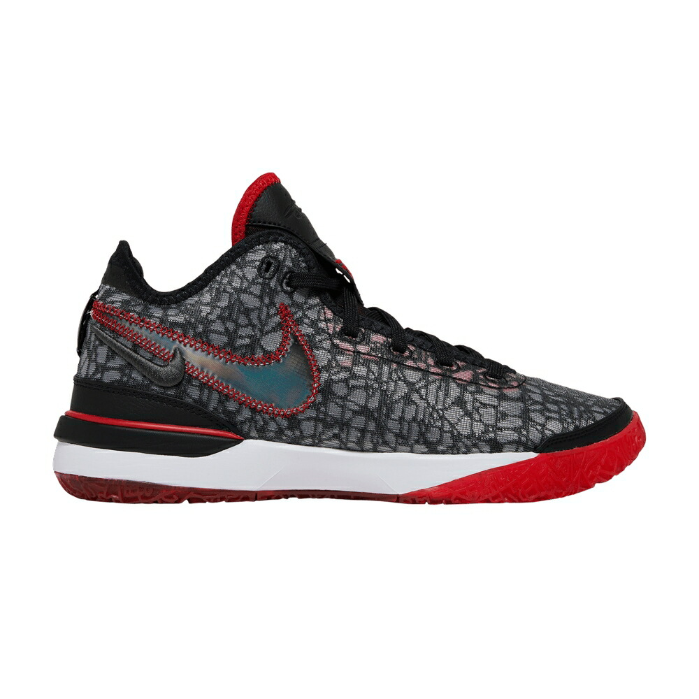 ナイキ ズーム レブロン 黒色 ブラック 白色 ホワイト 赤 レッド BRED スニーカー メンズ NIKE FAZE CLAN X ZOOM LEBRON NXXT GEN / BLACK WHITE BLACK UNIVERSITY RED